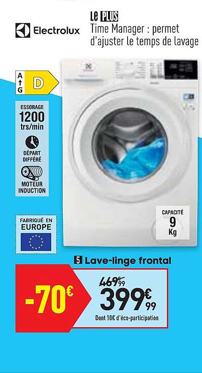lave-linge frontal electrolux
