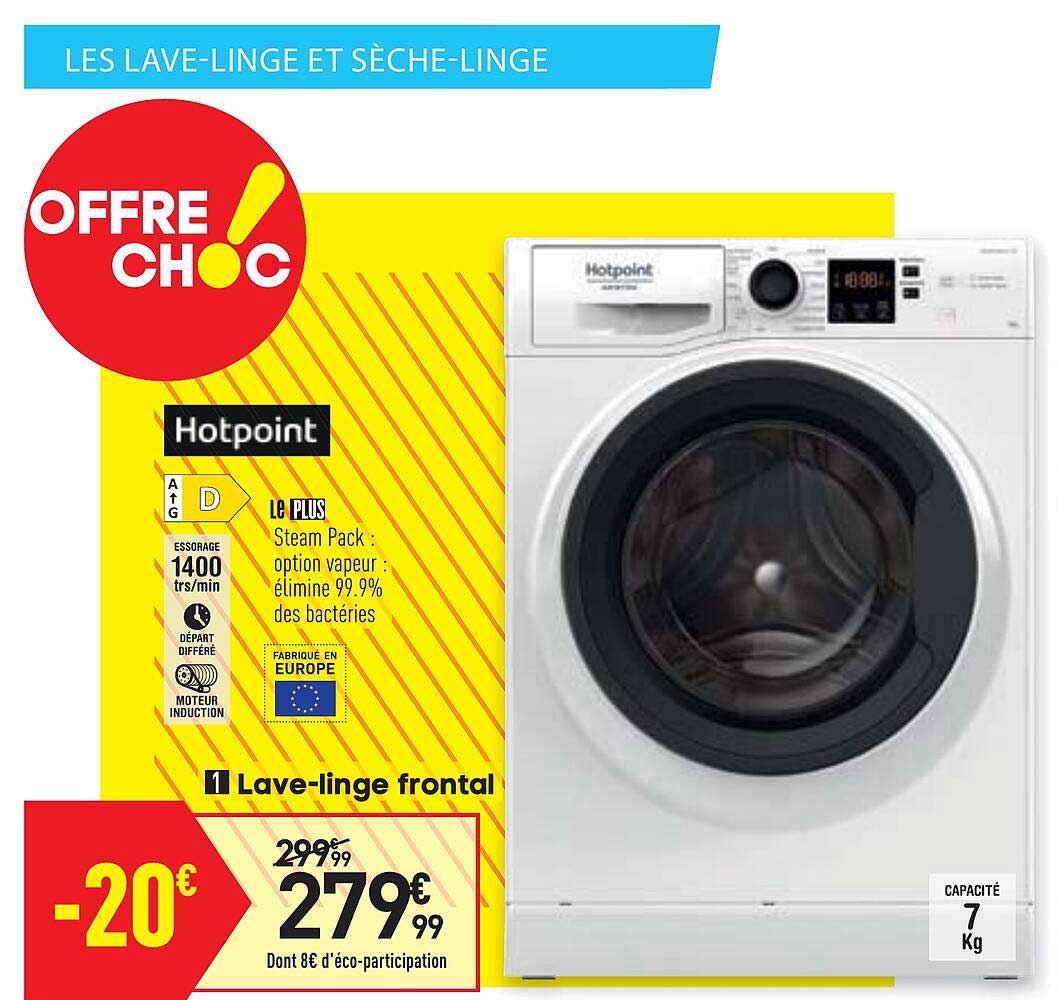 lave-linge frontal hotpoint