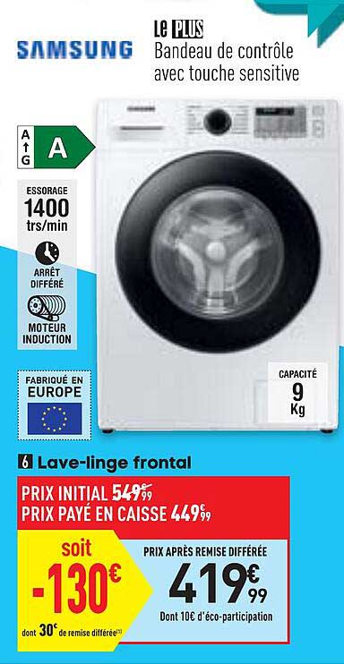 lave-linge frontal samsung