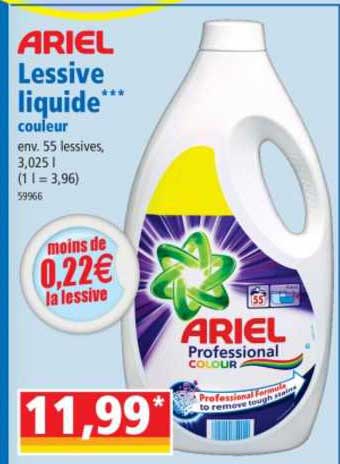 Lessive Liquide Couleur Ariel