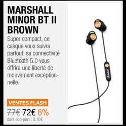 marshall minor bt ii brown