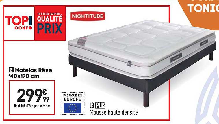 Matelas Rêve Nightitude 140 X 190 Cm