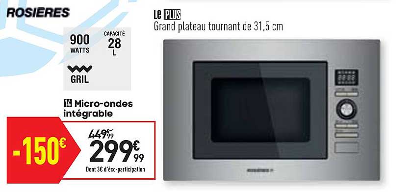 micro-ondes intégrable rosières
