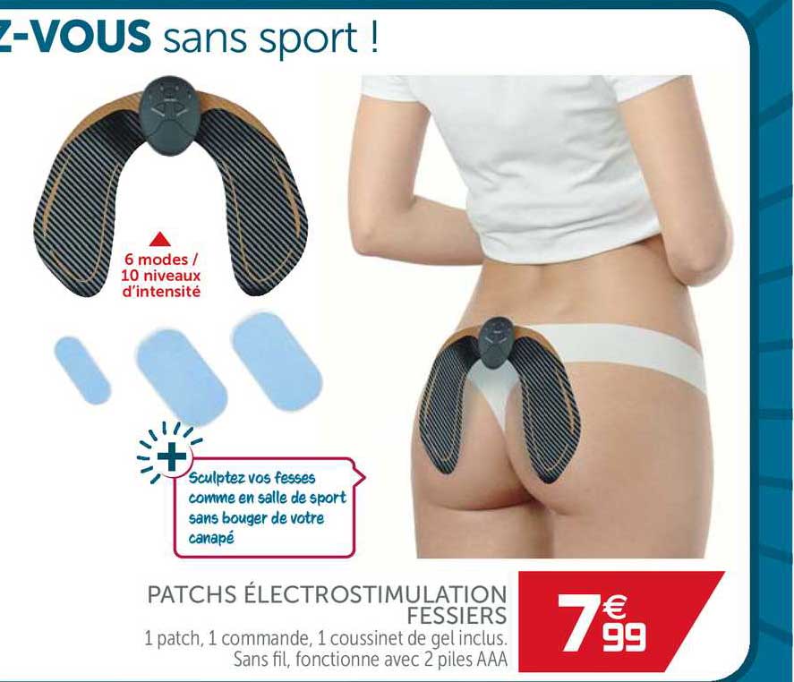 patchs électrostimulation fessiers