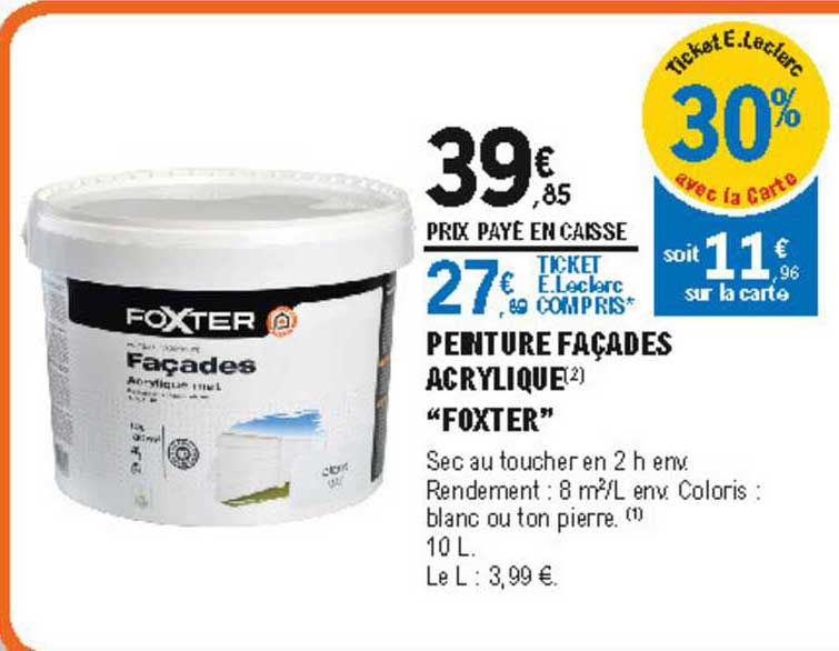 Peinture Façades Acrylique "foxter"