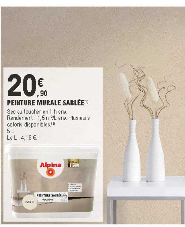peinture murale sablée