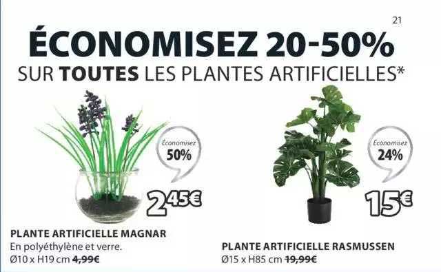 plante artificielle magnard, plante artificielle rasmussen