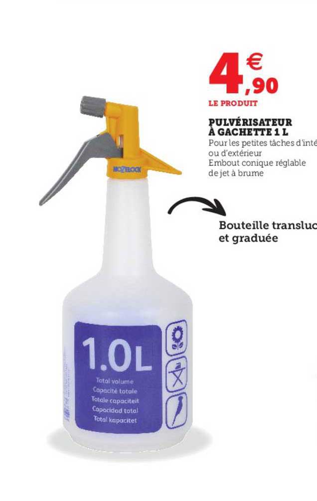 pulérisateur à gachette 1 l