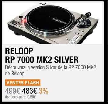 reloop rp 7000 mk2 silver