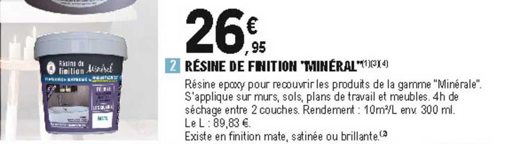 résine de finition "minérale"