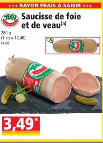 Saucisse De Foie Et De Veau