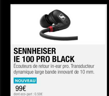 sennheiser ie 100 pro black
