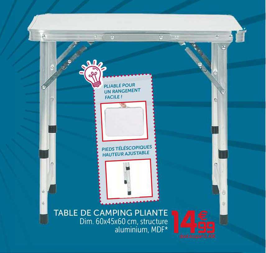 Table De Camping Pliante