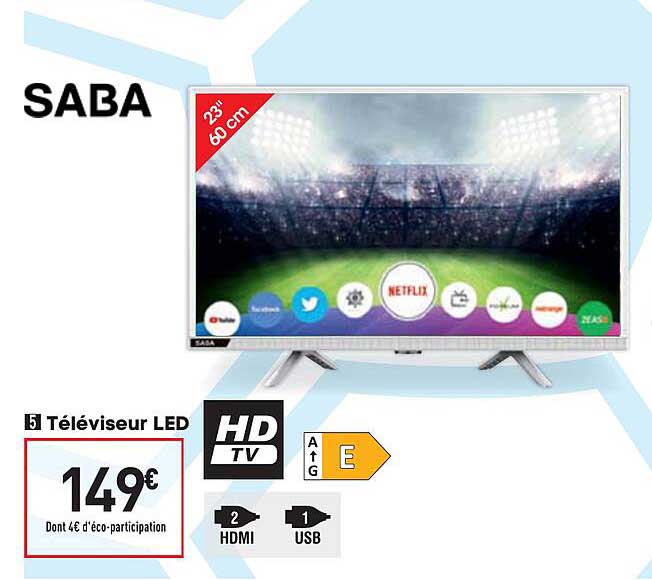Téléviseur Led Saba