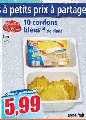 10 Cordons Bleus De Dinde Belle Du Vallon