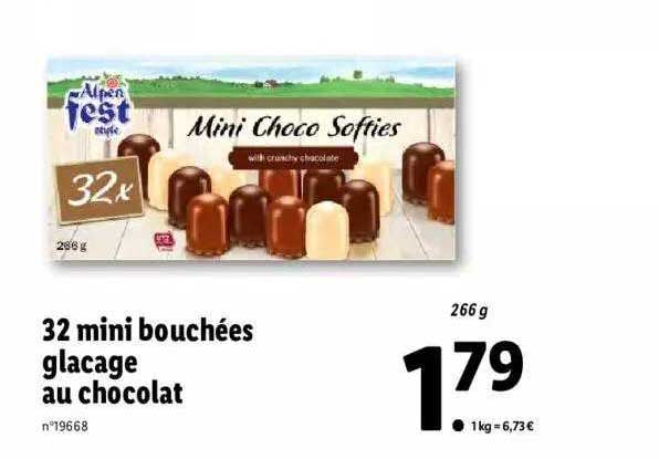 32 Mini Bouchées Glaçage Au Chocolat Alpen Fest Style