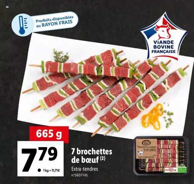 7 Brochettes De Bœuf