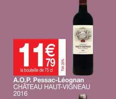 a.o.p. pessac-léognan château haut-vigneau 2016