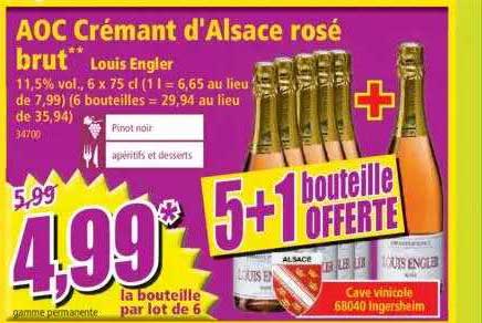 aoc crémant d'alsace rosé brut louis engler