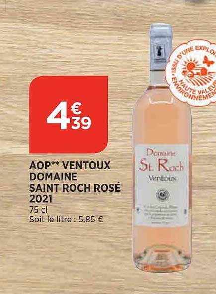aop ventoux domaine saint roch rosé 2021