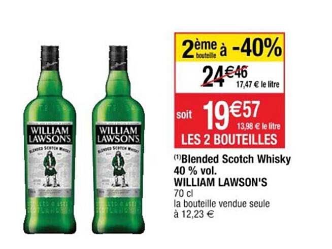 blended scotch whisky 40% vol. william lawson's