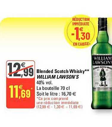 blended scotch whisky william lawson's