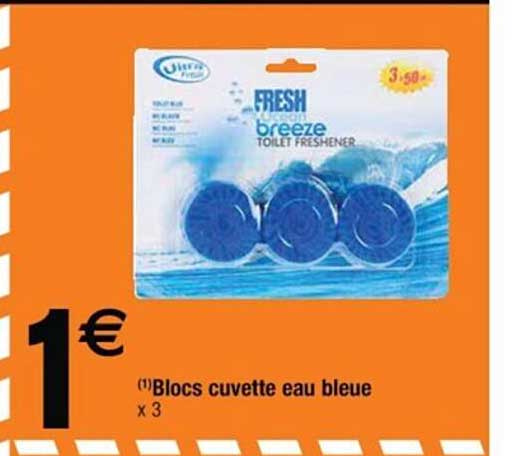 blocs cuvette eau bleue