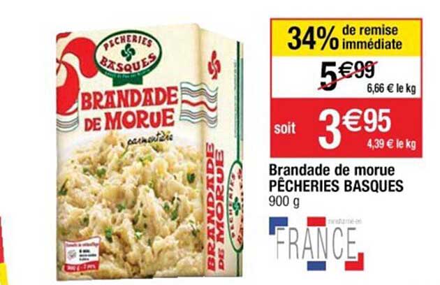 brandade de morue pêcheries basques