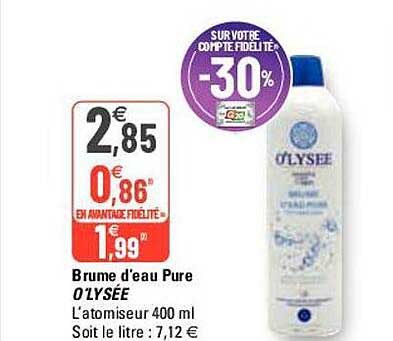 Brume D'eau Pure O'lysée