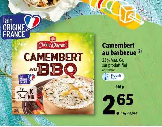 camembert au barbecue chêne d'argent