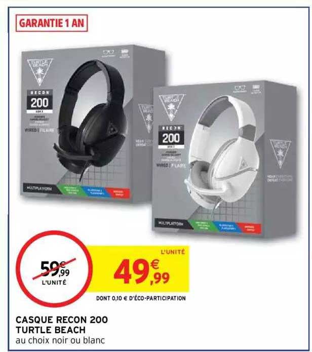 casque recon 200 turtle beach