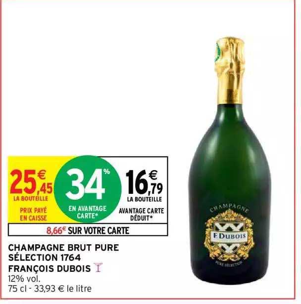 champagne brut pure sélection 1764 françois dubois