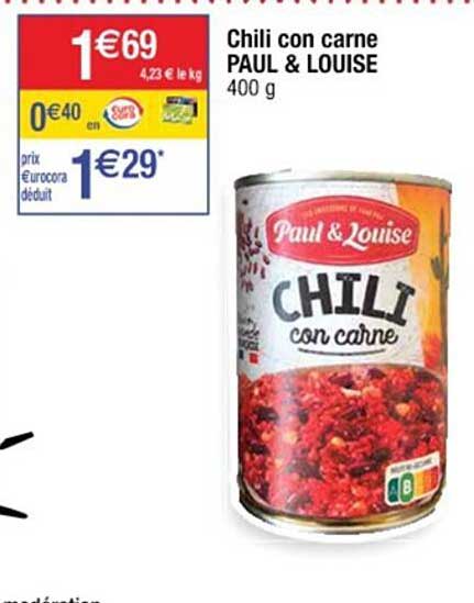chili con carne paul & louise