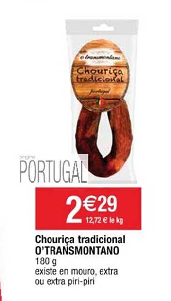 chouriça tradicional o'transmontano