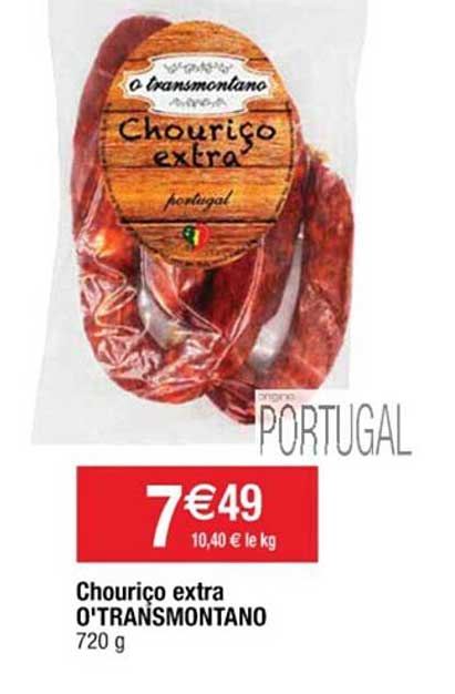 chouriço extra o'transmontano