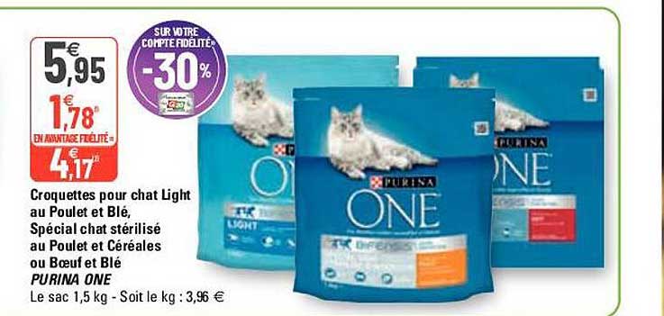 Croquettes Pour Chat Light Au Poulet Et Blé, Spécial Chat Stérilisé Au Poulet Et Céréales Ou Bœuf Et Blé Purina One