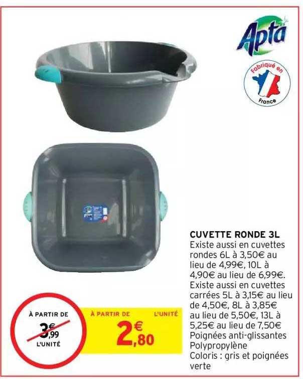 cuvette ronde 3 l