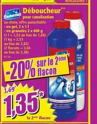 déboucheur pour canalisation saubermax