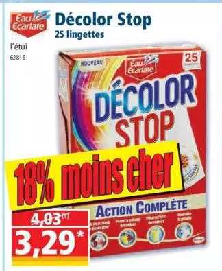 décolor stop eau écarlate