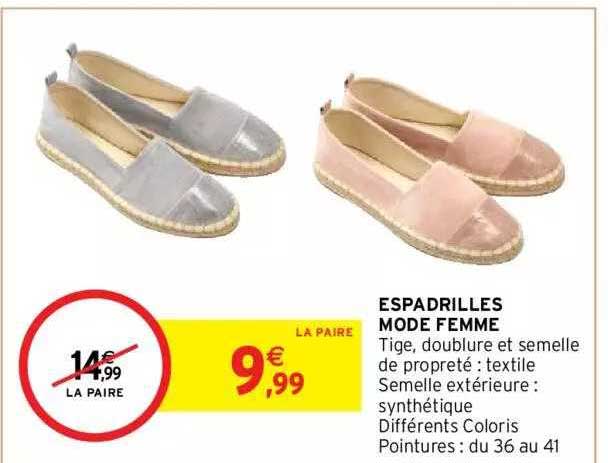 espadrilles mode femme