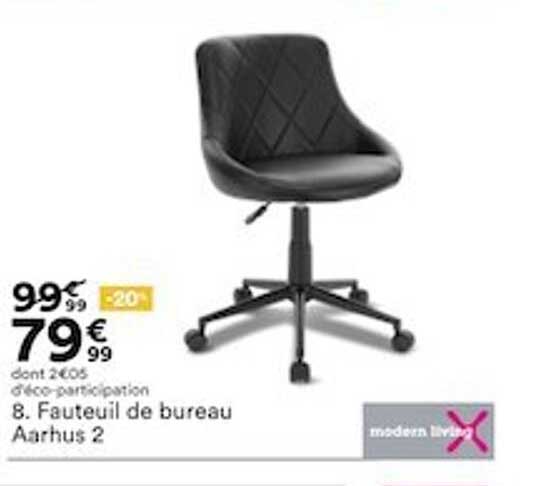 fauteuil de bureau aarhus 2 modern living