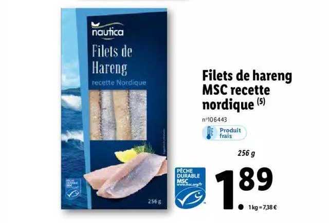 filets de hareng msc recette nordique nautica