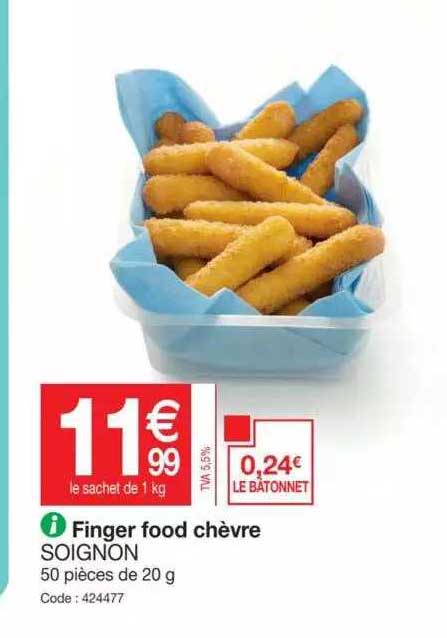 finger food chèvre soignon