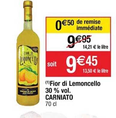 fior di lemoncello 30% vol. carniato