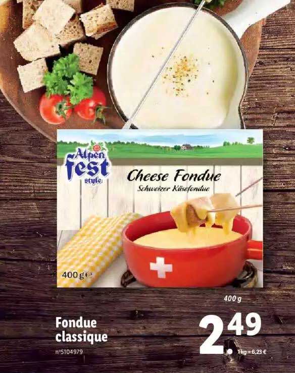 fondue classique alpen fest style