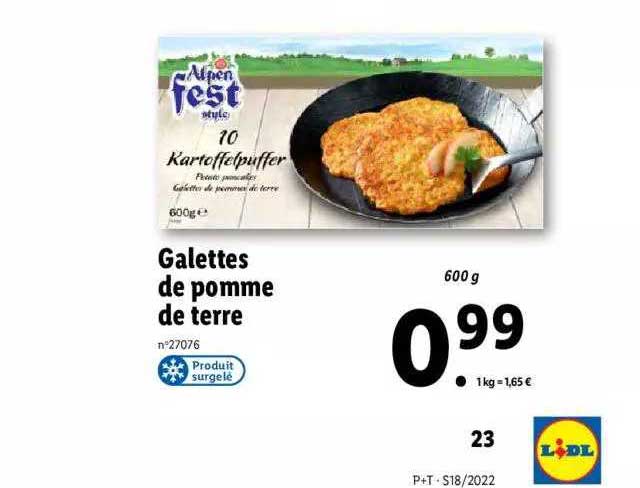 galettes de pomme de terre alpen fest style