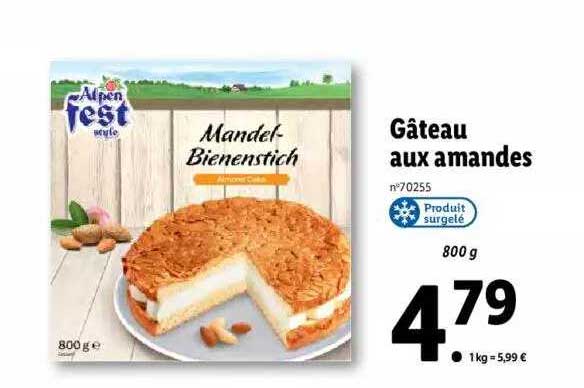 Gâteau Aux Amandes Alpen Fest Style