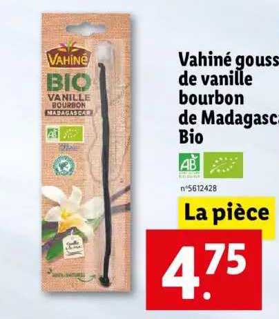 gousse de vanille bourbon de madagascar bio vahiné