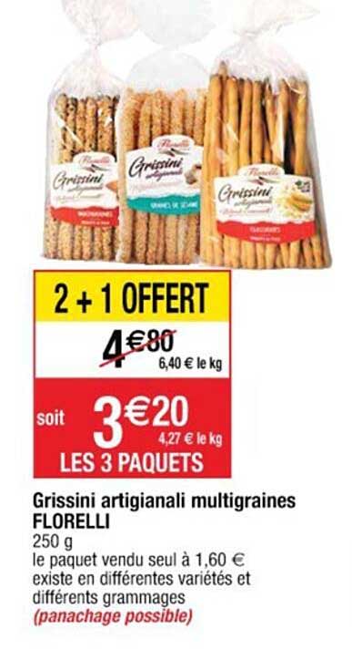 Grissini Artigianali Multigraines Florelli