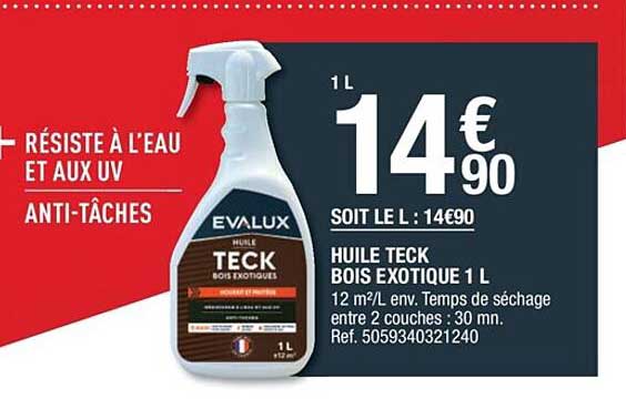 huile teck bois exotique 1 l